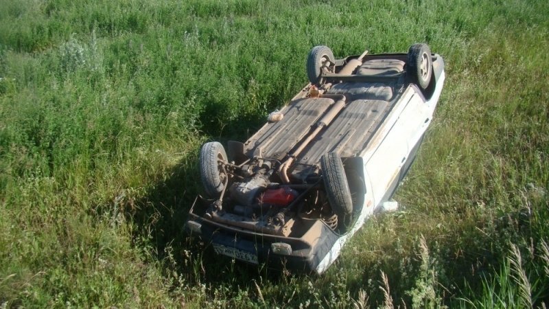 В Новосергиевском районе пьяный водитель вылетел в кювет